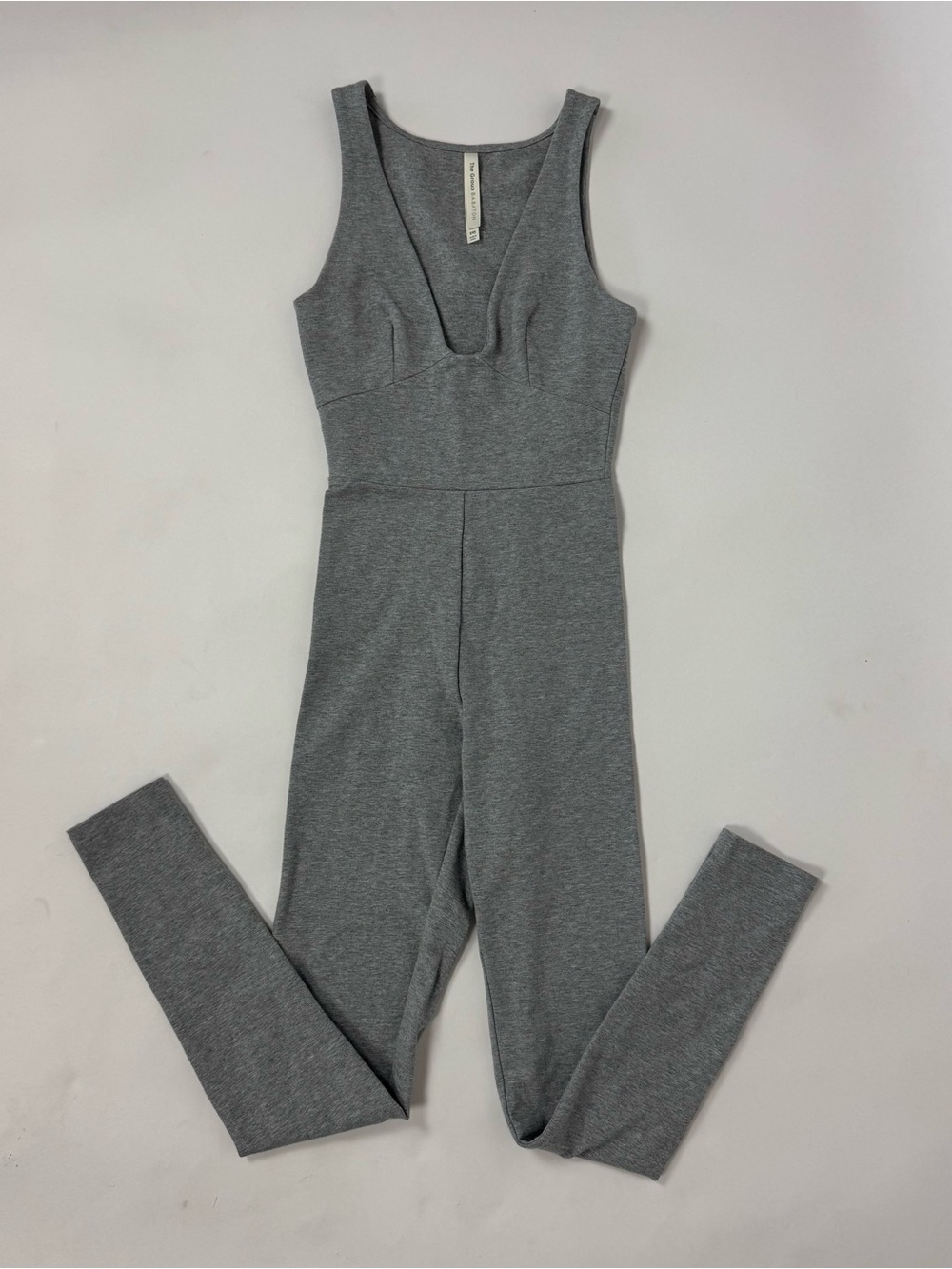 Aritzia The Group by Babaton Soft Contour Jumpsuit Heather Gray XXS
